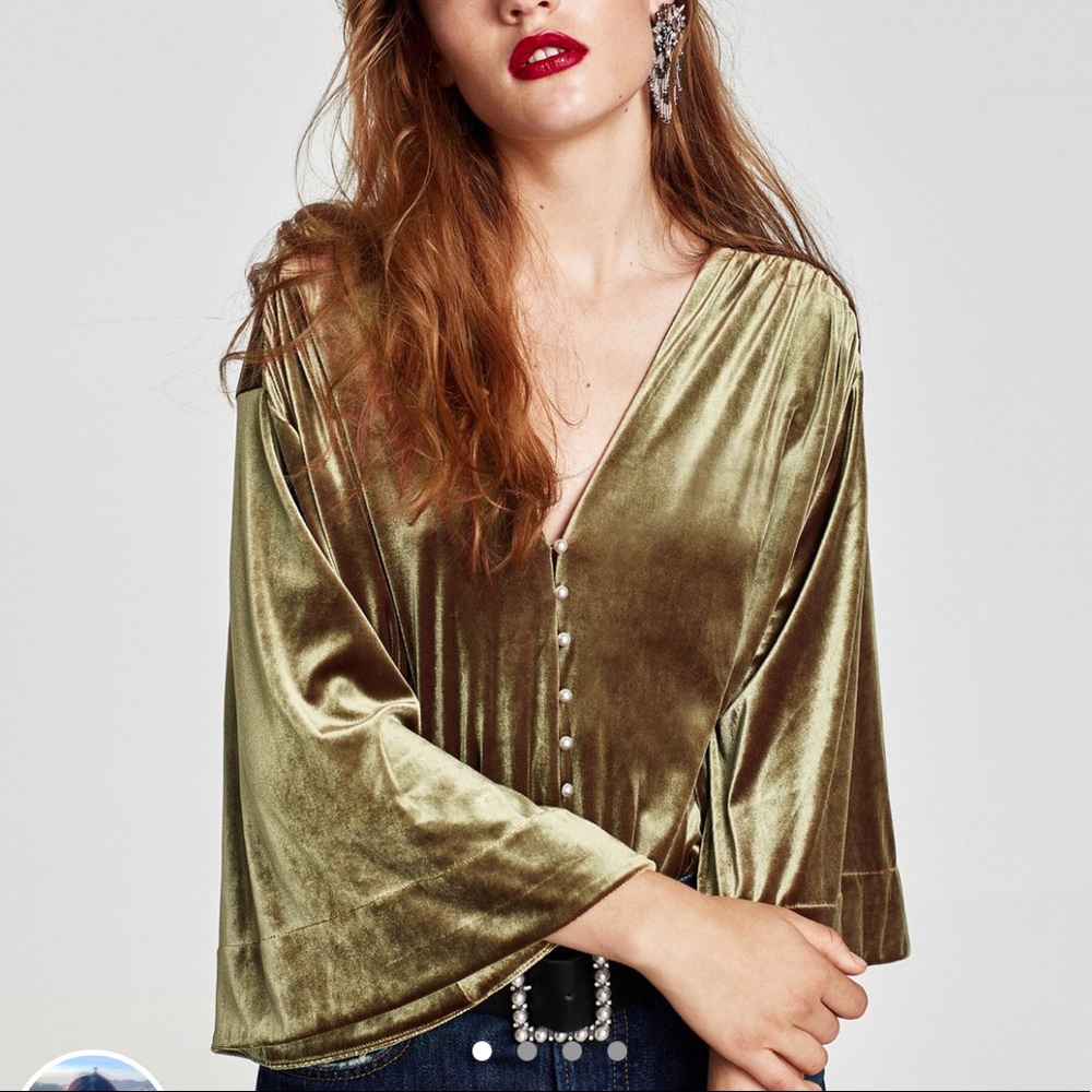 Green Velvet Bodysuit